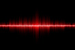 red sound wave background