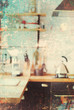 Interior Kitchen Defocused Blurred Toned Shabby