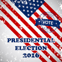 Wall Mural - Presidential election in the USA 2016 - banner template