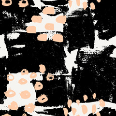 Poster - hand drawn abstract seamless pattern