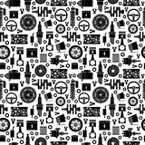Auto spare parts seamless pattern