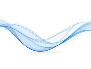Wall Mural - abstract vector background, futuristic wavy