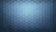 Blue Black Abstract Geometric Gradient Hexagon Pattern Backgroun