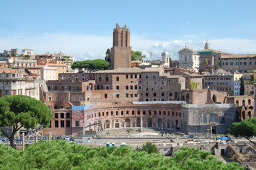 Wall Mural - preserved buildings of Trajan Market