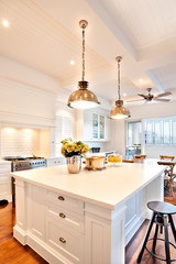 Attractive and beautiful kitchen of a luxury house