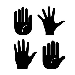 Sticker - Human hand silhouette