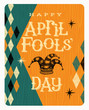 Vintage April Fools Day card or banner design