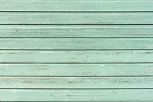 Section Of Pale Green Wood Panelling From A Seaside Beach Hut. Could Be Used As A Background To Illustrate Beach And Summer Holiday Themes. Also Garden Themes.
