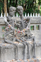 Wall Mural - the beautiful and bizzare buddha park in vientiane, laos