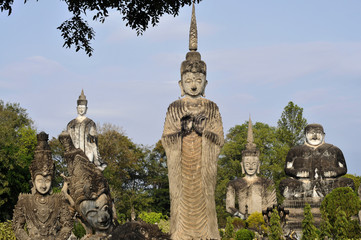 the beautiful and bizzare buddha park in vientiane, laos