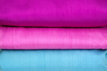natural silk fabrics hand design and hand dye