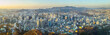 Seoul city South korea panorama,sunset time