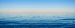Leinwanddruck Bild - Panorama of sea waves on the background of dawn