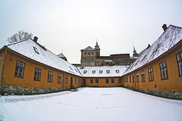 Akershus Fortress in Oslo, Norway. January 04, 2013