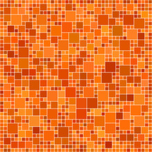 Orange Square Mosaic Background