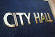 © david_franklin - City Hall sign close up