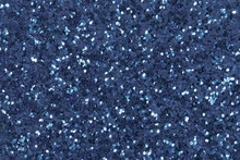 Texture From Blue Glitter.  Low Contrast Photo.