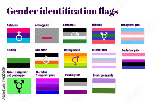 Lgbt Gay Flags Flat Vector Illustration Homosexual Couple Pride 