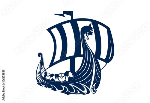 Viking Ship Canvas Print