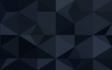 Wall Mural - dark gray polygonal design pattern, which consist of triangles and gradient in origami style.