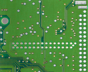 Wall Mural -  circuit board background of computer motherboard