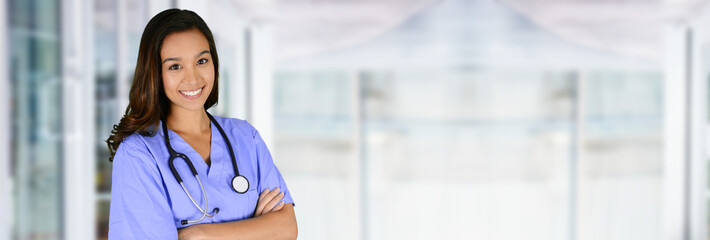 Canvas Print - Nurse In Hospital