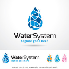 Water System Logo Template Design Vector