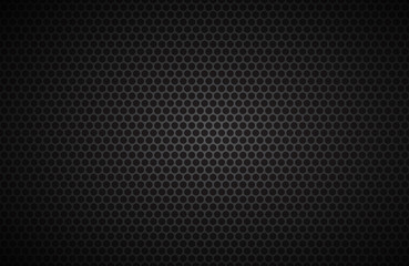 Wall Mural - geometric polygons background, abstract black metallic wallpaper, vector illustration
