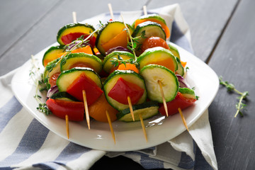 Wall Mural - Vegetable skewers