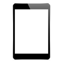 Poster - mock up black tablet isolated on white vector design