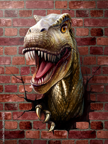 Plakat na zamówienie dinosaur