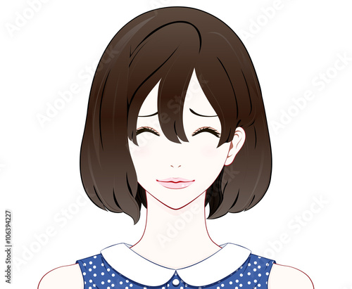 女性の表情 苦笑 夏服stock Illustration Adobe Stock 女性の表情 苦笑 夏服stock Illustration Adobe Stock
