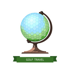 Wall Mural - Golf ball globe