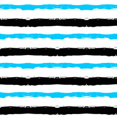 Wall Mural - Painted Striped Blue Black Pattern