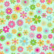 © Olga Moonlight - Seamless pattern of multicolored flowers