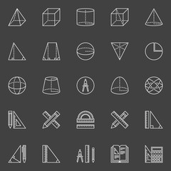 Geometry and math icons