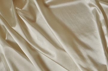 closeup of rippled silk fabric - background