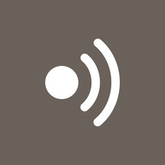 Wi-Fi Icon on Dark Gray Color. Eps-10.