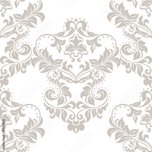 Vintage Classic Damask Acanthus Leaf Ornament Element Luxury