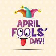 April Fool's Day, Typography, Colorful, Flat Design