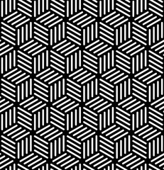 Wall Mural - Vector seamless texture. Modern abstract background. Repeated monochrome pattern of blocks.