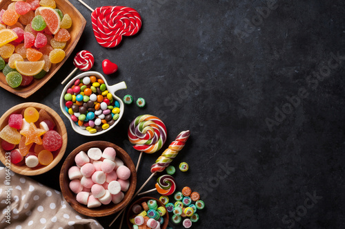 Plakat Colorful candies, jelly and marmalade