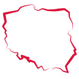 Fototapeta Miasto - Mapa Polski 