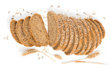  View From Above Of  Bread With Cereals.