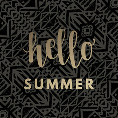 Aufkleber - Summer hipster boho background