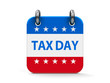 Tax day icon calendar