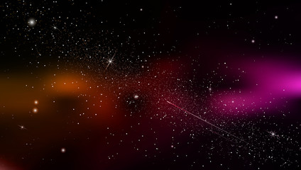 Wall Mural - abstract background is a space with stars nebula.vector