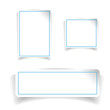 © grounder - Empty vector label set blue