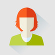 © lubashka - Woman avatar face isolated on white background. Vector illustration