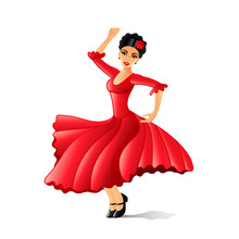 Flamenco Dancer Clip Art Free Stock Photo - Public Domain Pictures